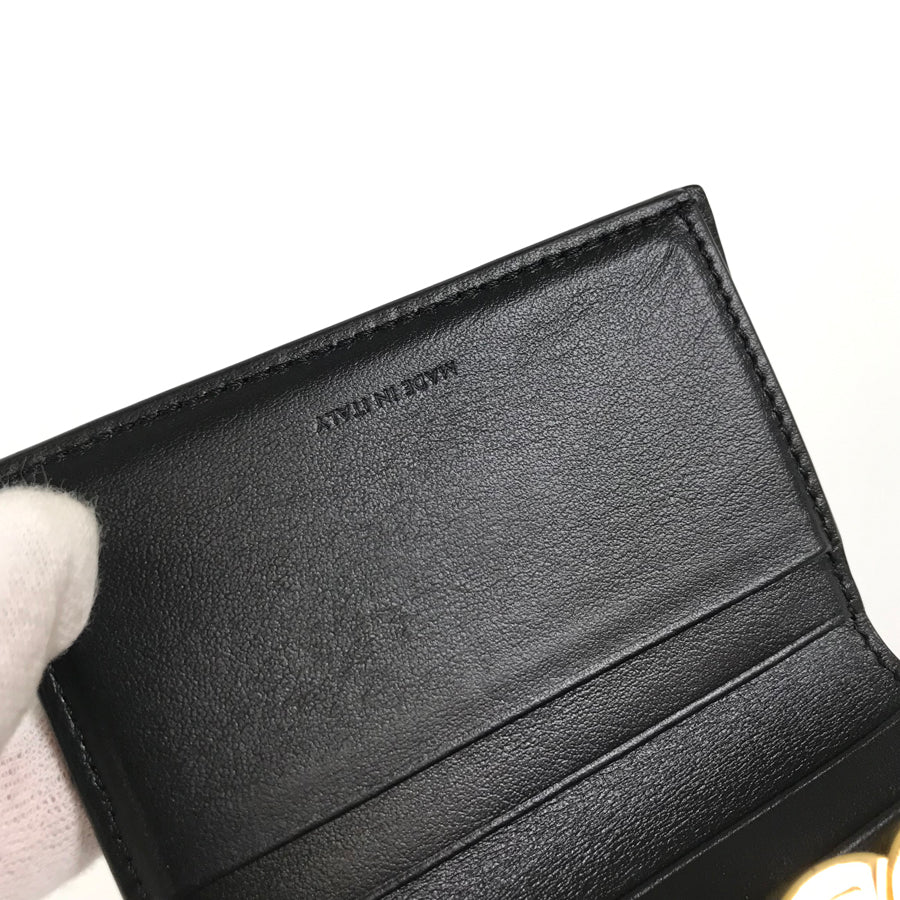 CELINE Small Wallet Triomphe Shiny Calf Tri-fold wallet