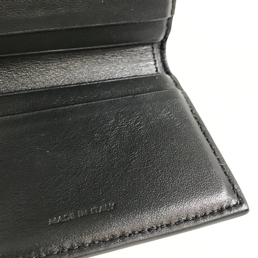 CELINE Small Wallet Triomphe Shiny Calf Tri-fold wallet