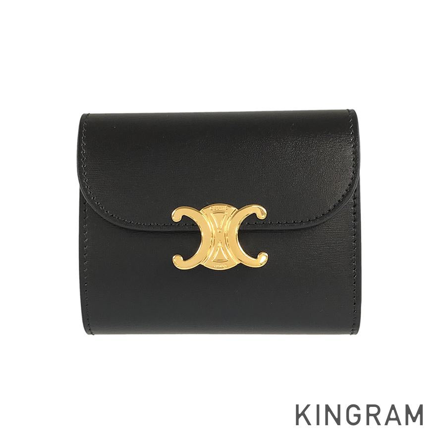 CELINE Tri-fold wallet Triomphe Compact Wallet Small Wallet Tri-fold wallet