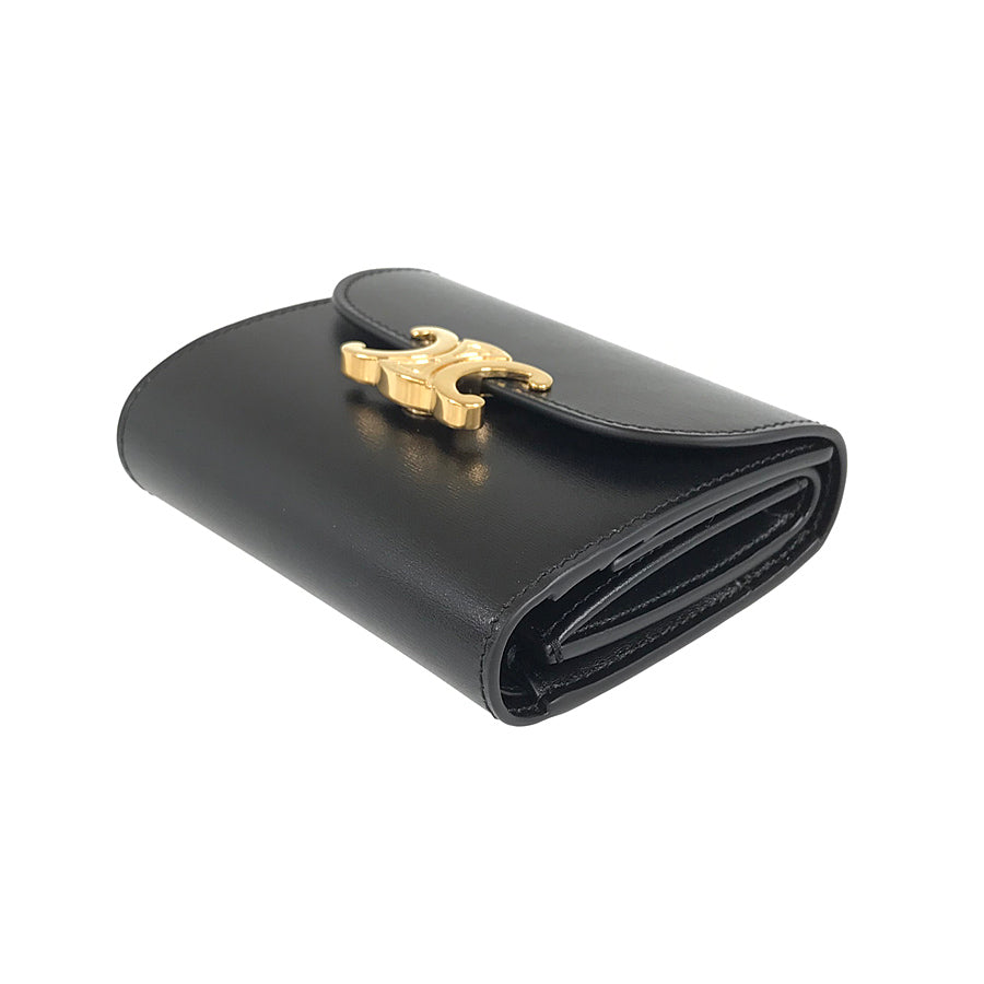 CELINE Tri-fold wallet Triomphe Compact Wallet Small Wallet Tri-fold wallet