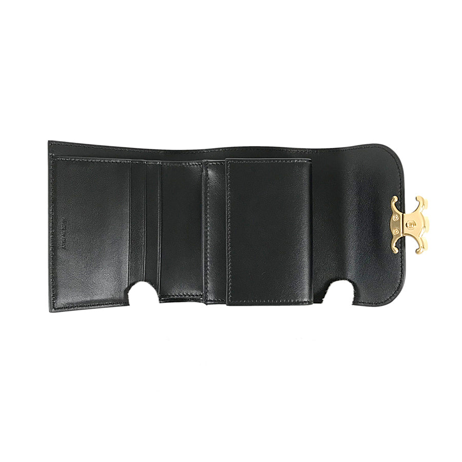 CELINE Tri-fold wallet Triomphe Compact Wallet Small Wallet Tri-fold wallet