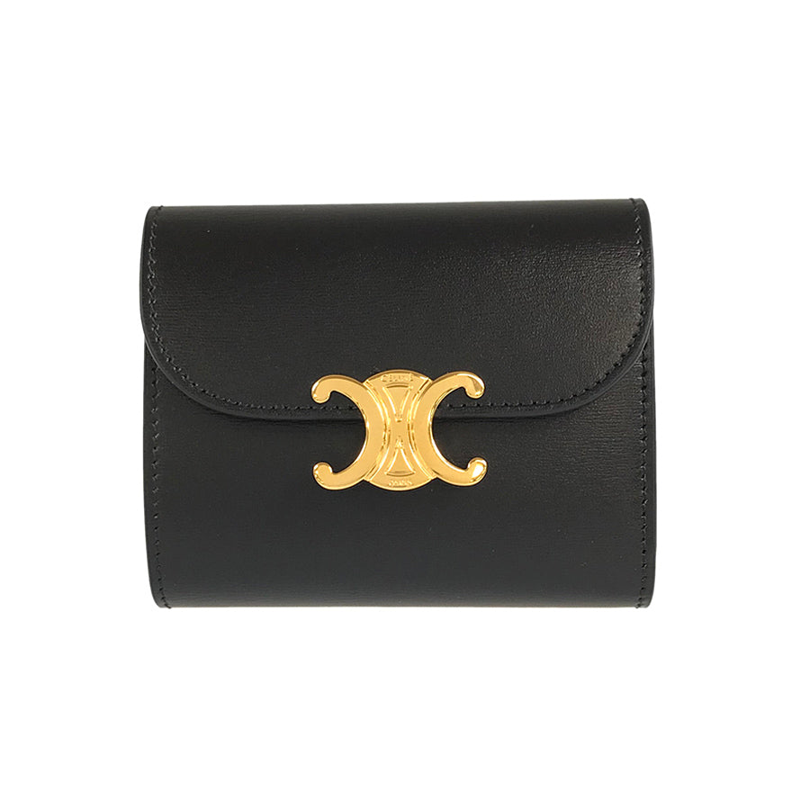 CELINE Tri-fold wallet Triomphe Compact Wallet Small Wallet Tri-fold wallet