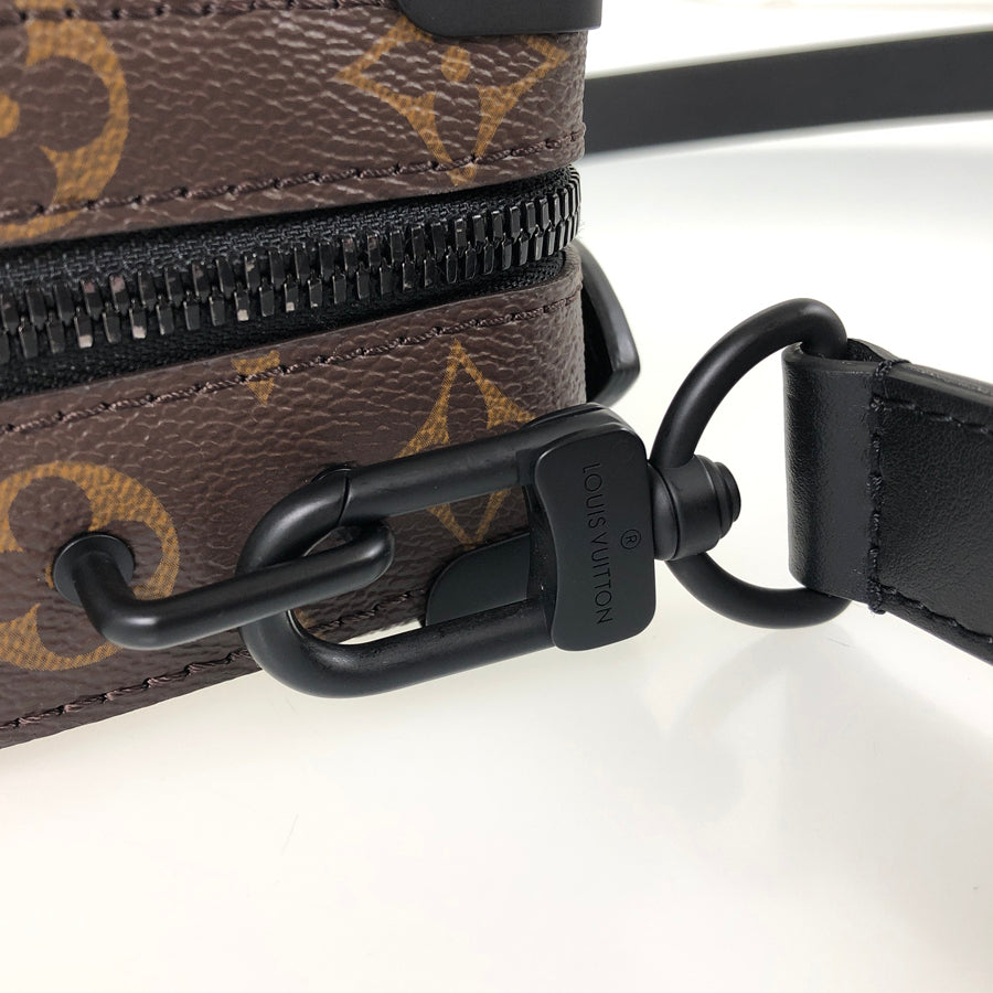 LOUIS VUITTON Monogram Macassar Handle Soft Trunk M45935 Hand bag