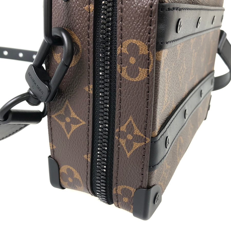 LOUIS VUITTON Monogram Macassar Handle Soft Trunk M45935 Hand bag
