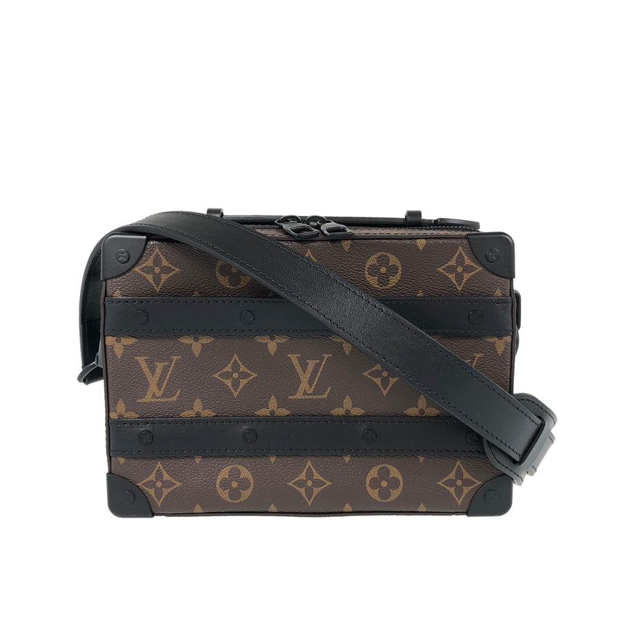 LOUIS VUITTON Monogram Macassar Handle Soft Trunk M45935 Hand bag