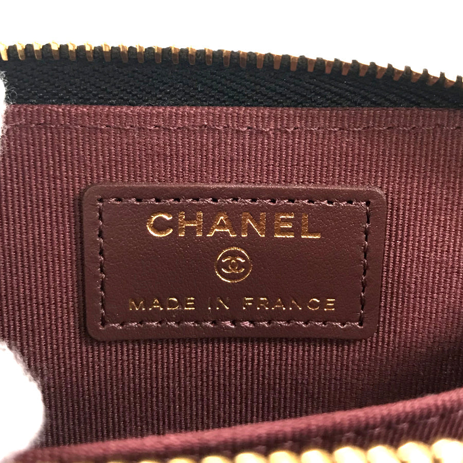 CHANEL Matelasse Classic zip coin purse Coin purse