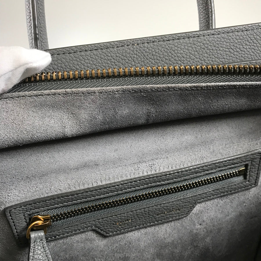 CELINE Luggage Micro shopper Hand bag