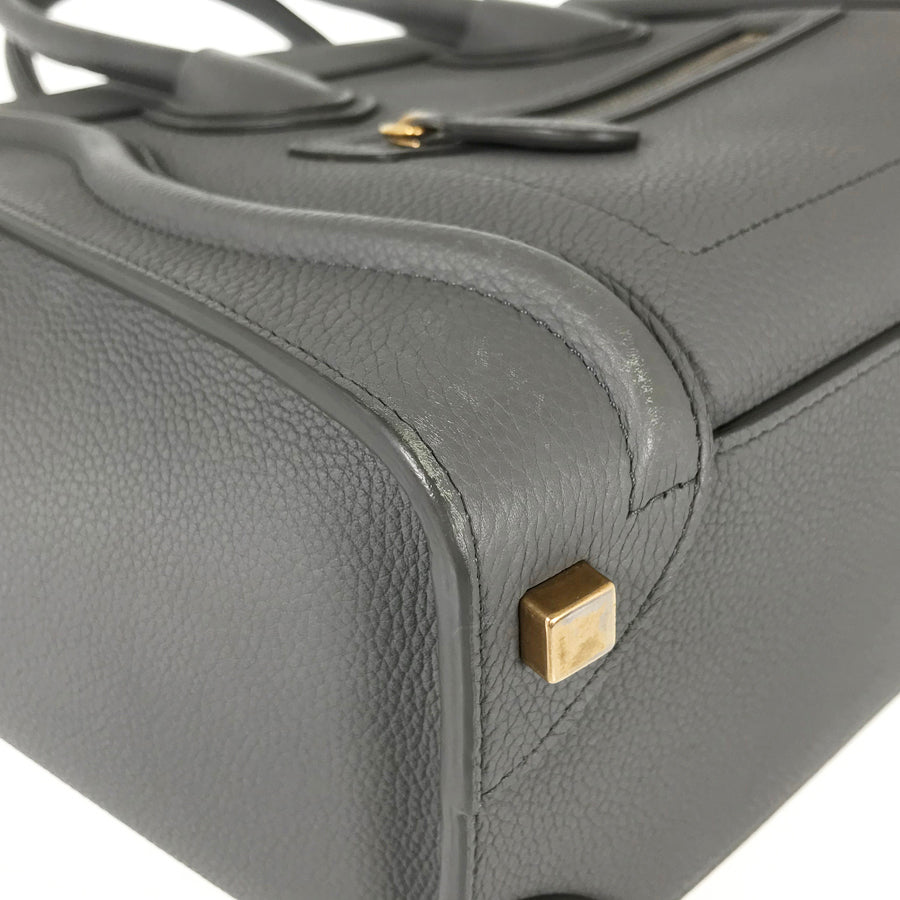 CELINE Luggage Micro shopper Hand bag