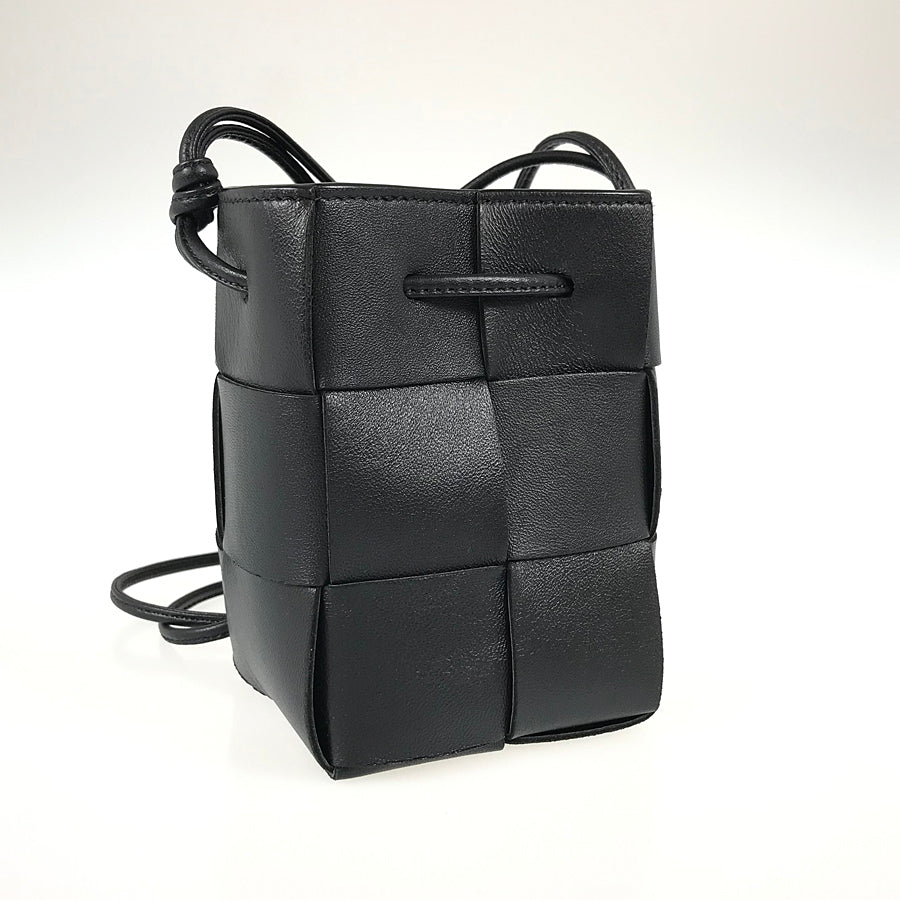BOTTEGA VENETA Maxi Intrecciato Cassette Mini Crossbody Bucket Shoulder bag