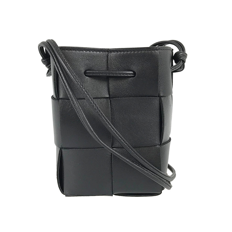 BOTTEGA VENETA Maxi Intrecciato Cassette Mini Crossbody Bucket Shoulder bag