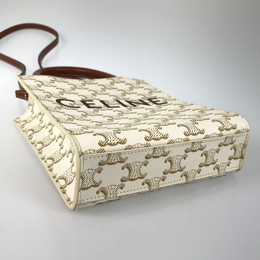 CELINE Triomphe mini vertical cover Hand bag