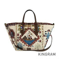 Christian Louboutin Green Hippo Small Brodelille Frisee Tote bag