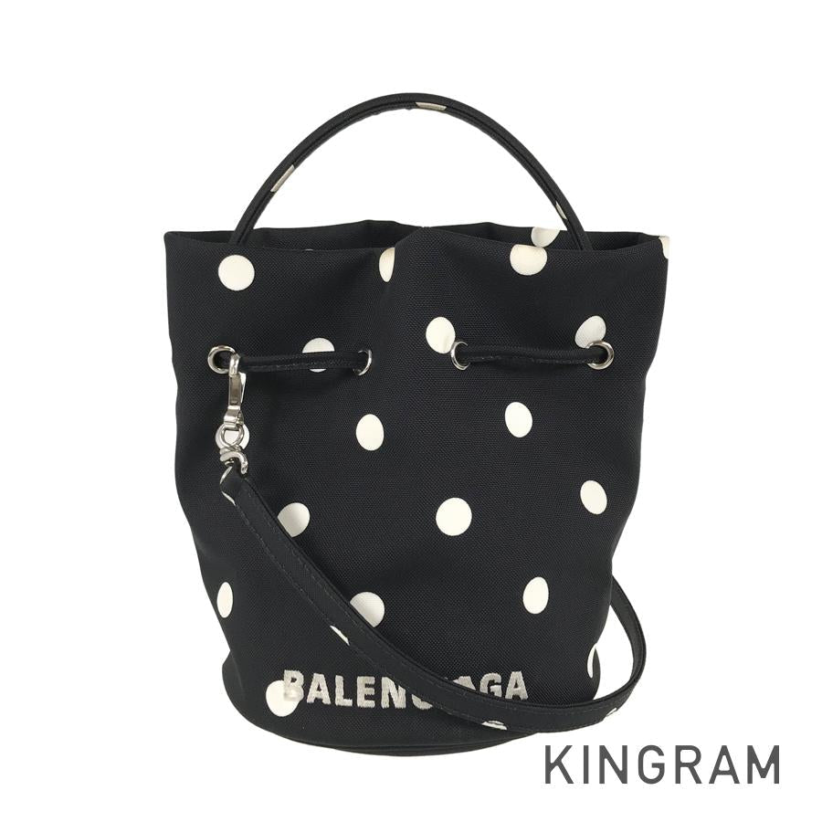 BALENCIAGA Wheel XS Drawstring 656682 Hand bag