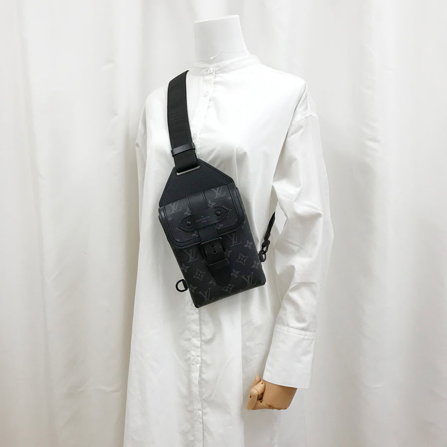 LOUIS VUITTON Monogram Eclipse Saumur Slingbag M45912 Sling bag