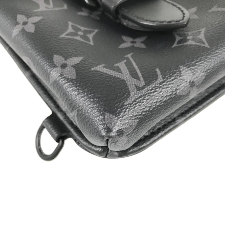 LOUIS VUITTON Monogram Eclipse Saumur Slingbag M45912 Sling bag