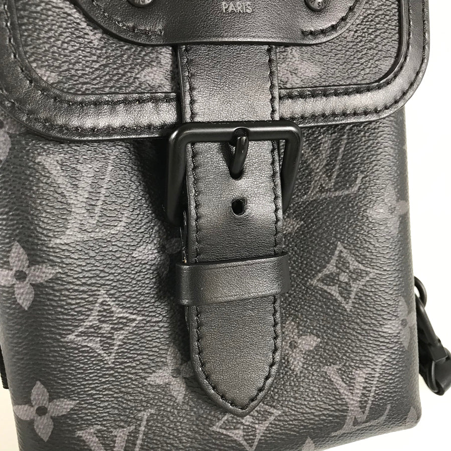 LOUIS VUITTON Monogram Eclipse Saumur Slingbag M45912 Sling bag