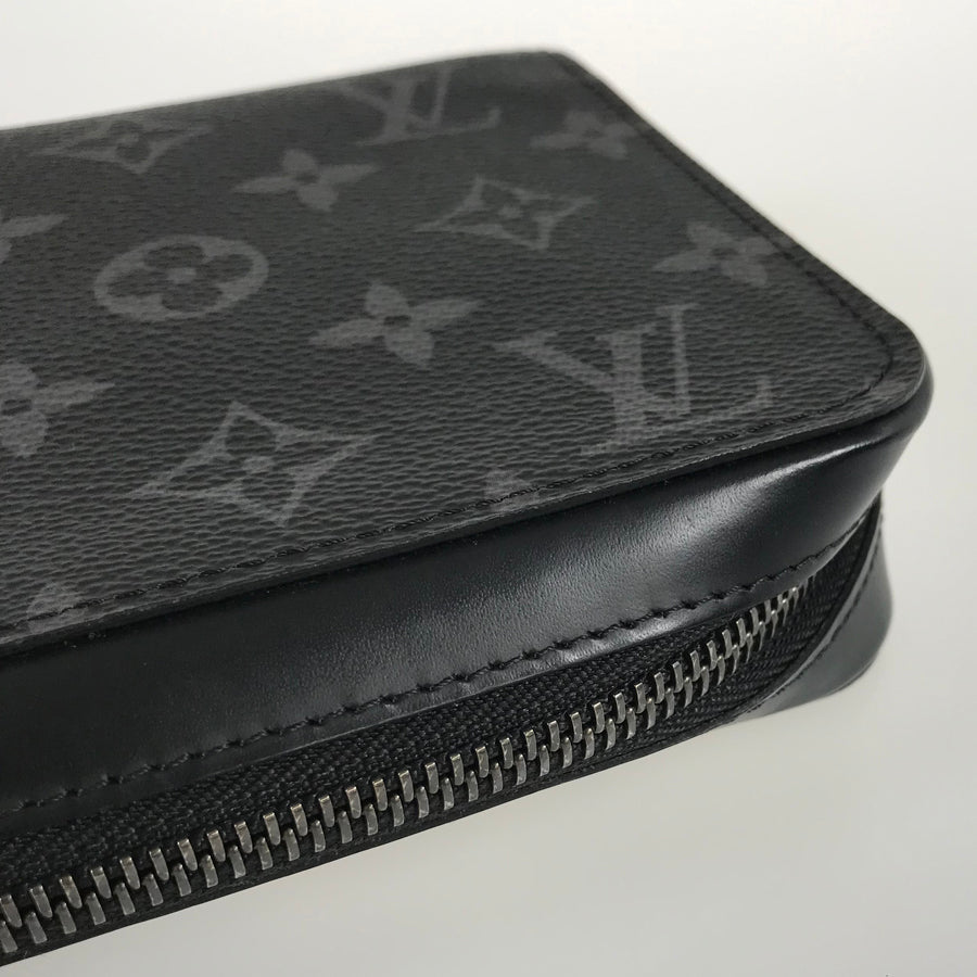 LOUIS VUITTON Monogram Eclipse Zippy XL M61698 Long wallet Round zipper