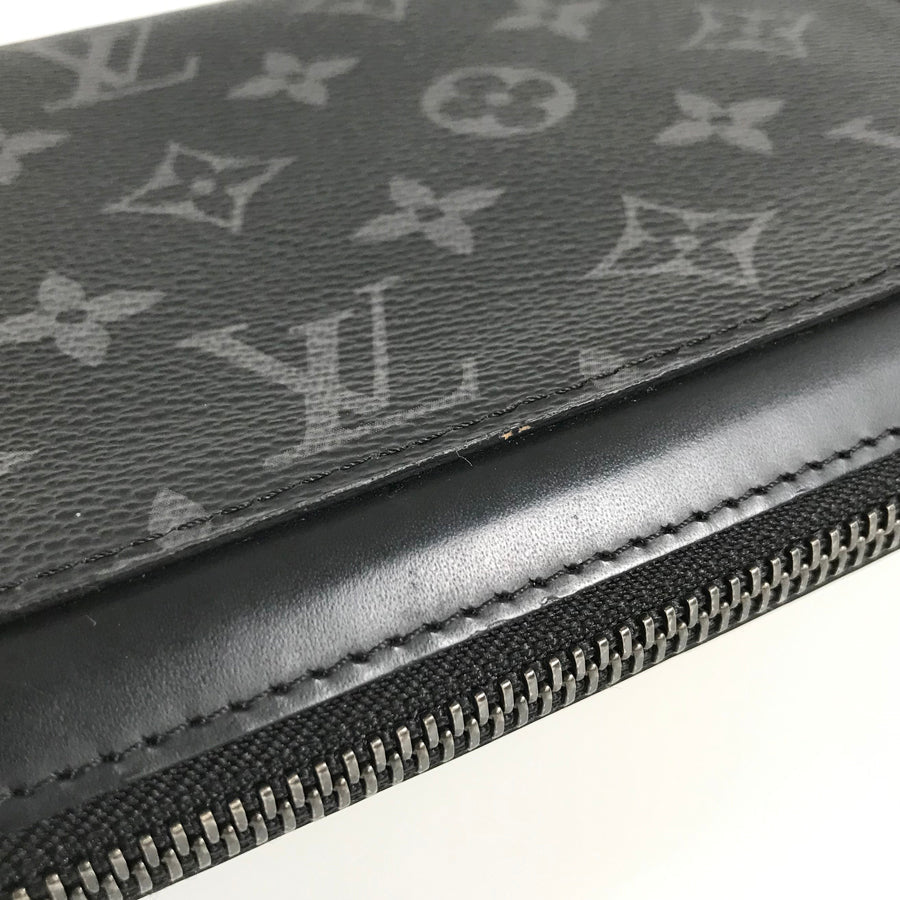 LOUIS VUITTON Monogram Eclipse Zippy XL M61698 Long wallet Round zipper