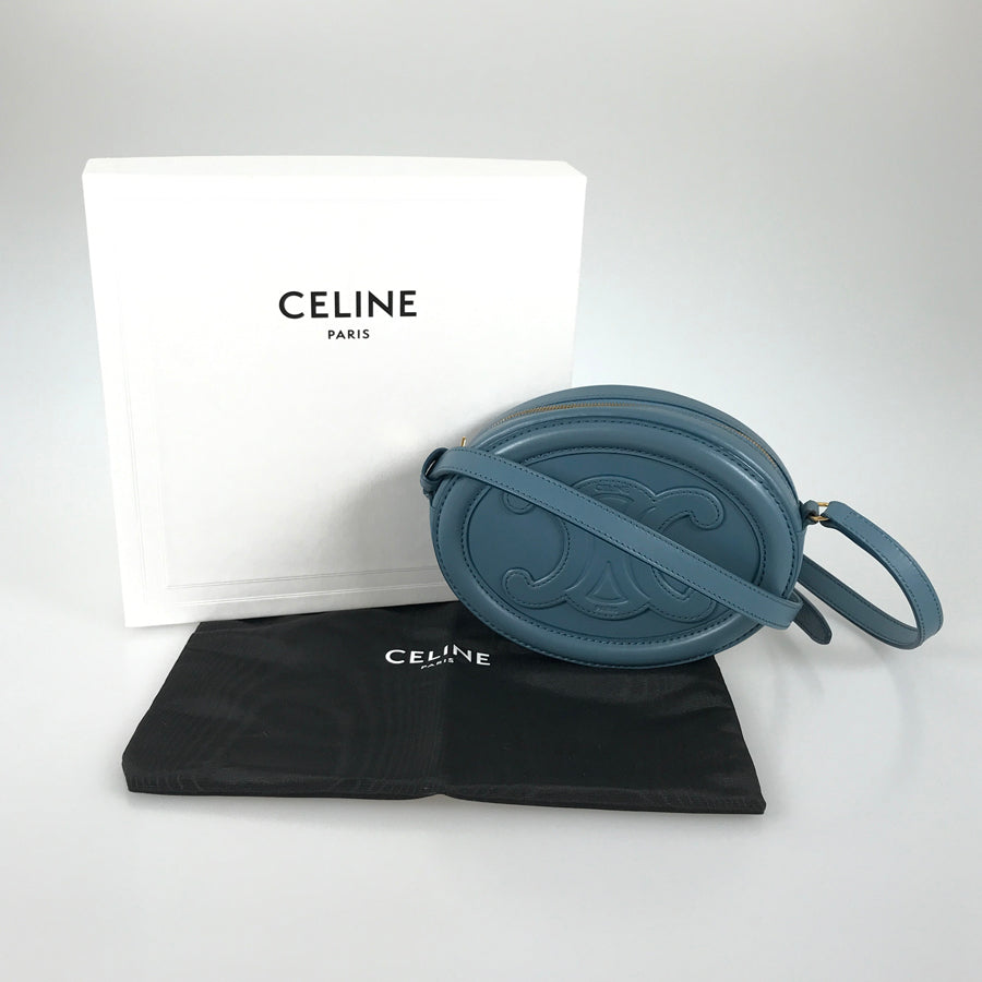 CELINE Triomphe Oval Purse Cuir Shoulder bag
