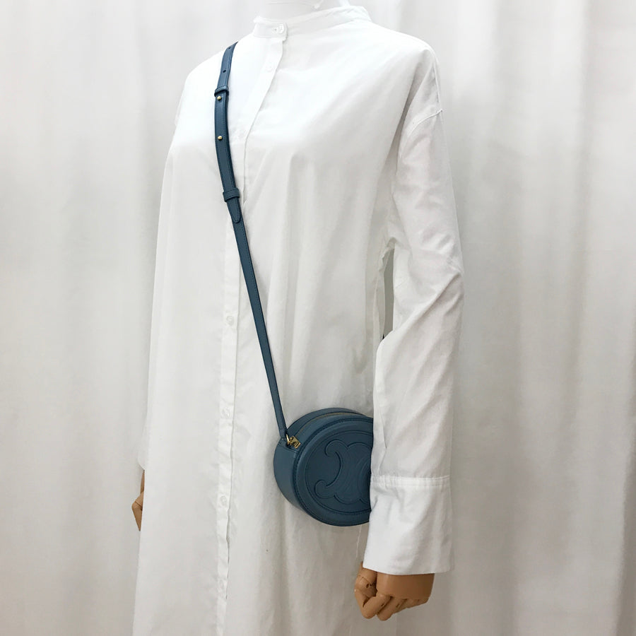 CELINE Triomphe Oval Purse Cuir Shoulder bag
