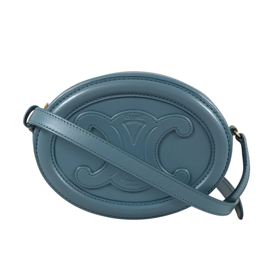 CELINE Triomphe Oval Purse Cuir Shoulder bag