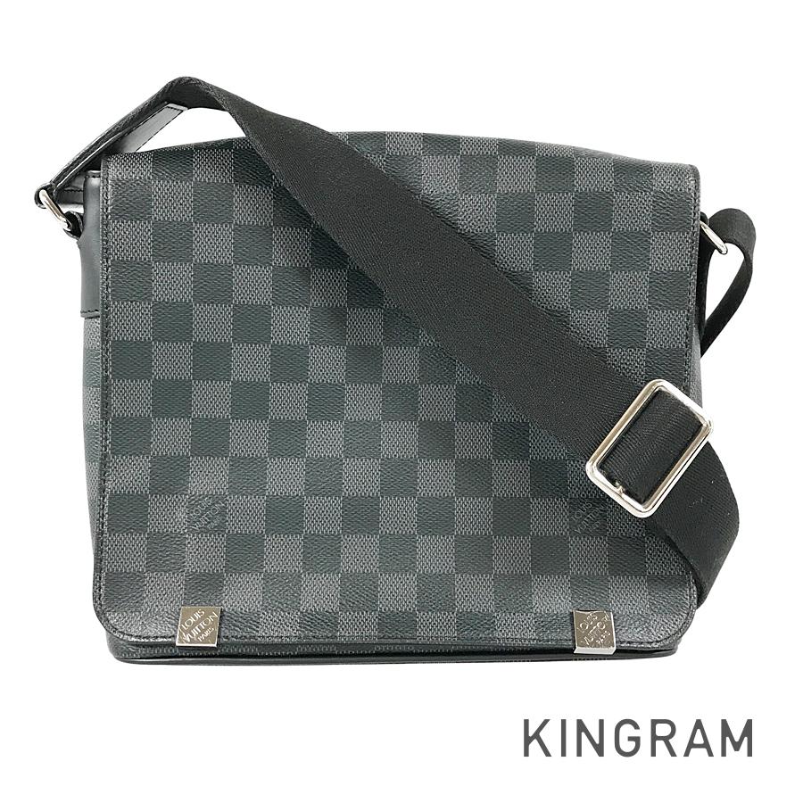 LOUIS VUITTON Damier Graphite District PM N41028 Shoulder bag