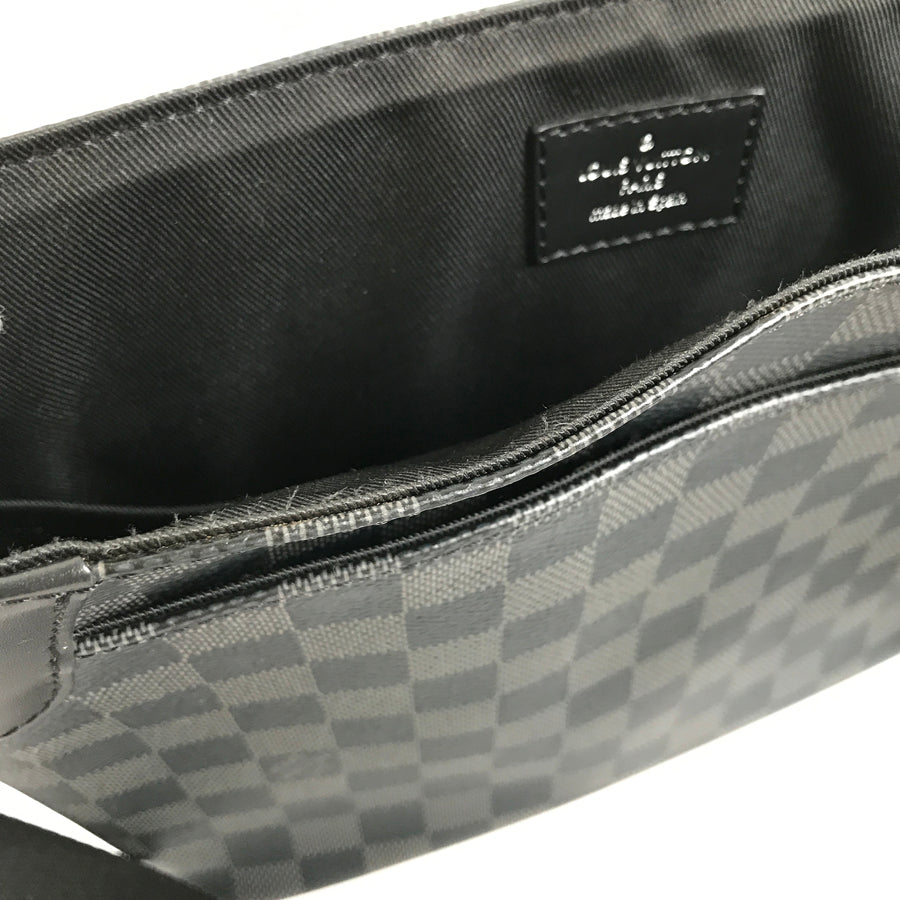 LOUIS VUITTON Damier Graphite District PM N41028 Shoulder bag