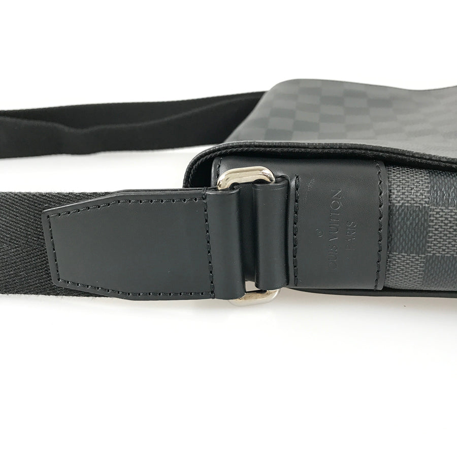 LOUIS VUITTON Damier Graphite District PM N41028 Shoulder bag