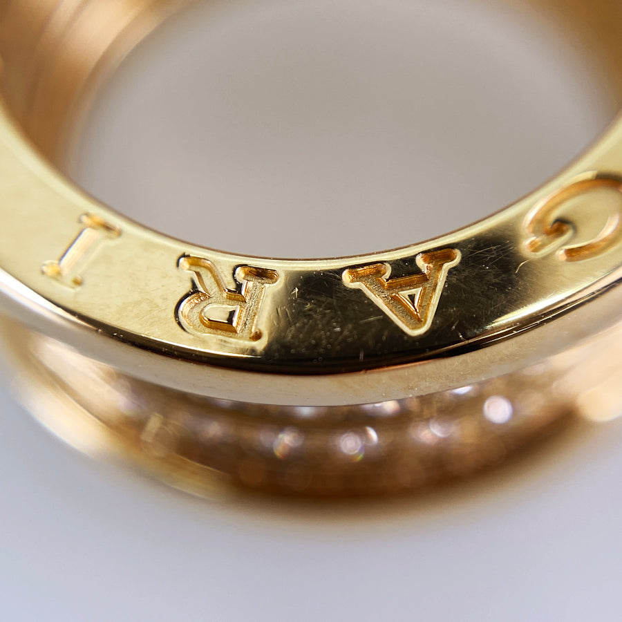 BVLGARI B.zero1 4 bands full diamond Ring