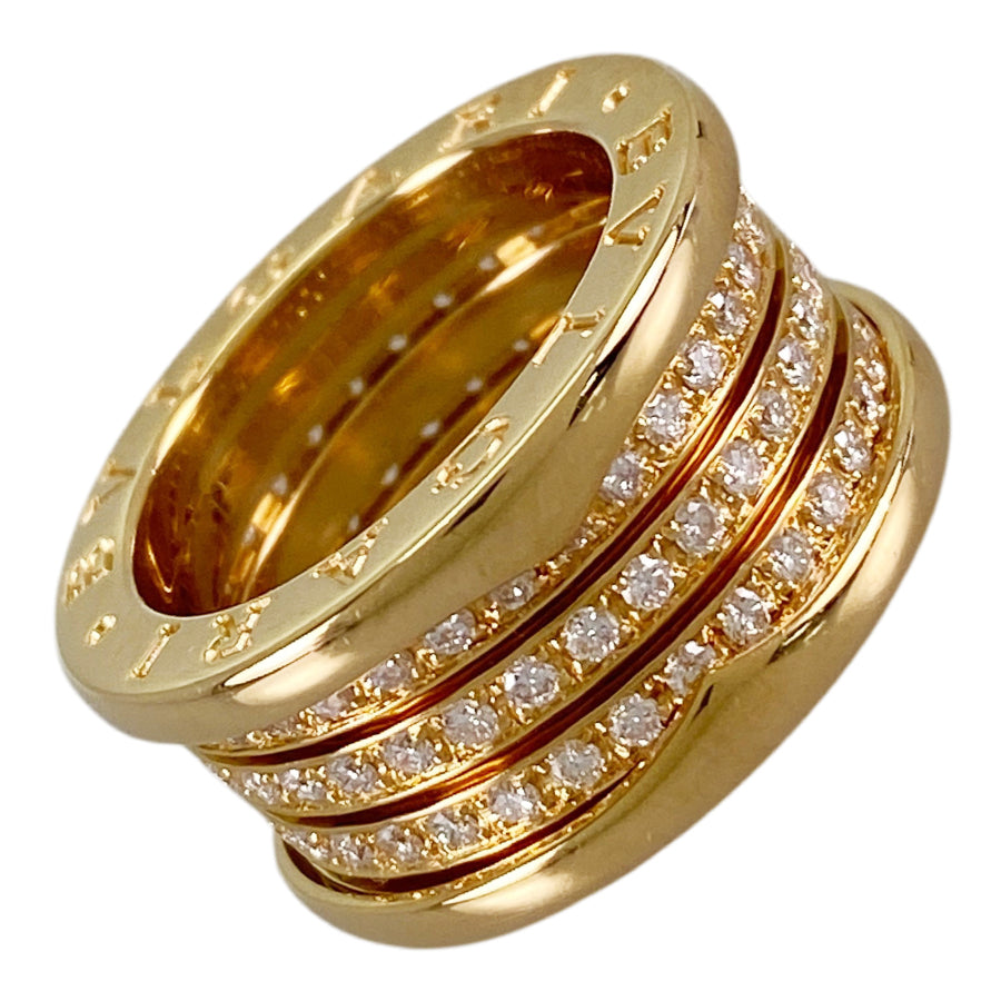 BVLGARI B.zero1 4 bands full diamond Ring