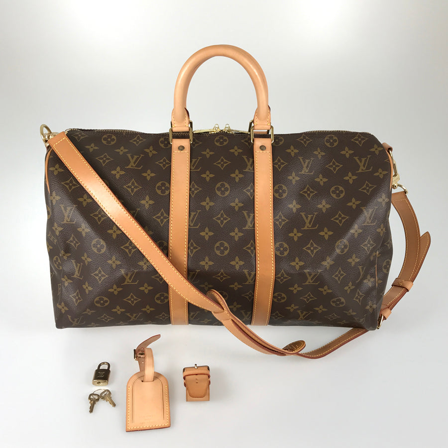 LOUIS VUITTON Monogram Keepall Bandouliere 45 M41418 Boston bag