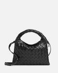Bottega Veneta Women Mini Hop Hobo Leather Shoulder Bag