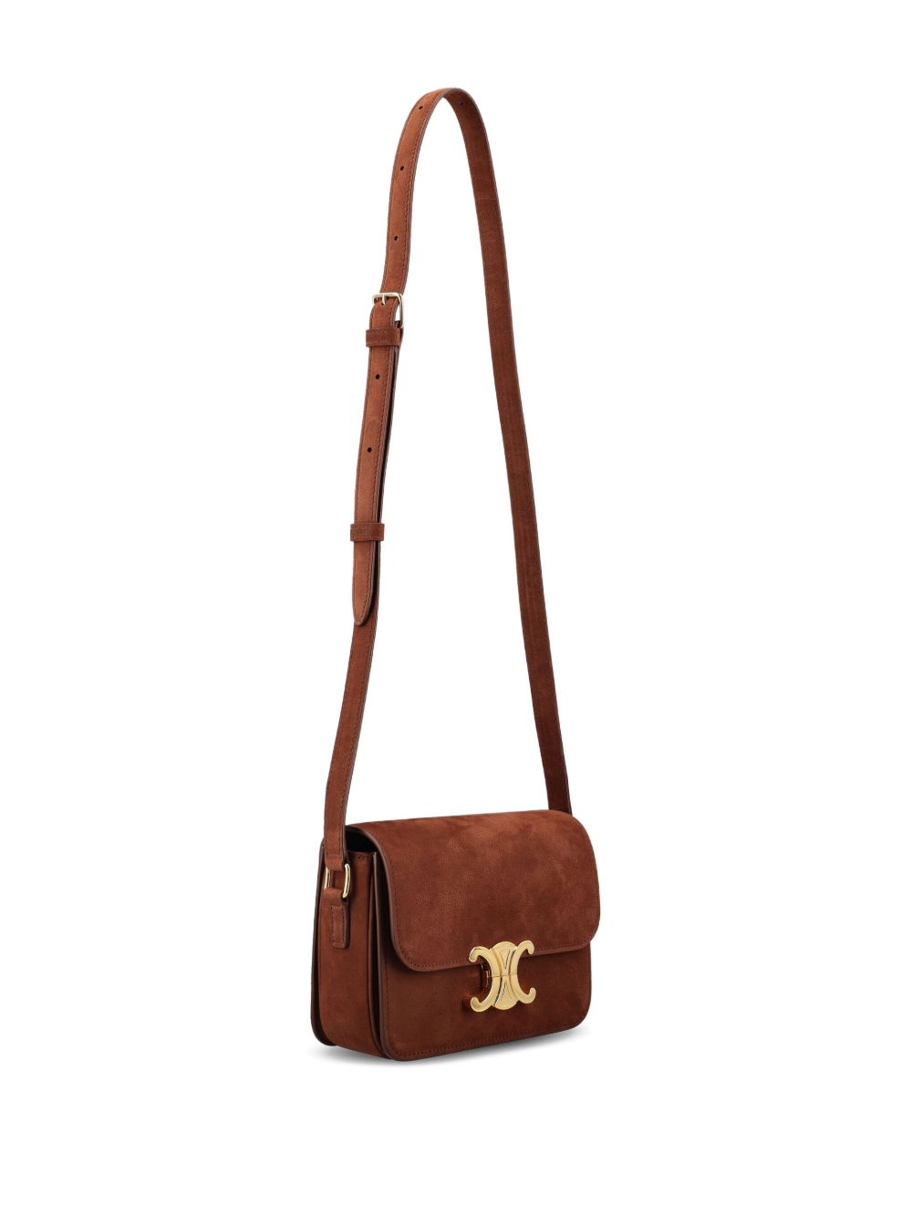 Celine Women Triomphe Teen Leather Shoulder Bag