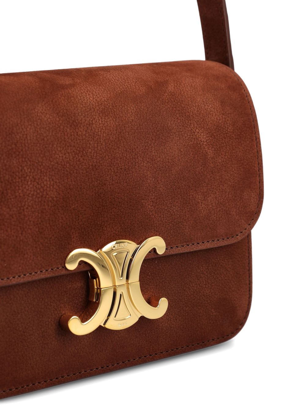 Celine Women Triomphe Teen Leather Shoulder Bag