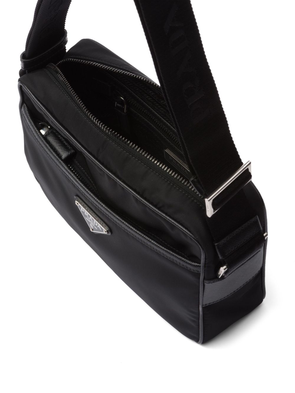 Prada Men Re-Nylon And Saffiano Shoulder Bag