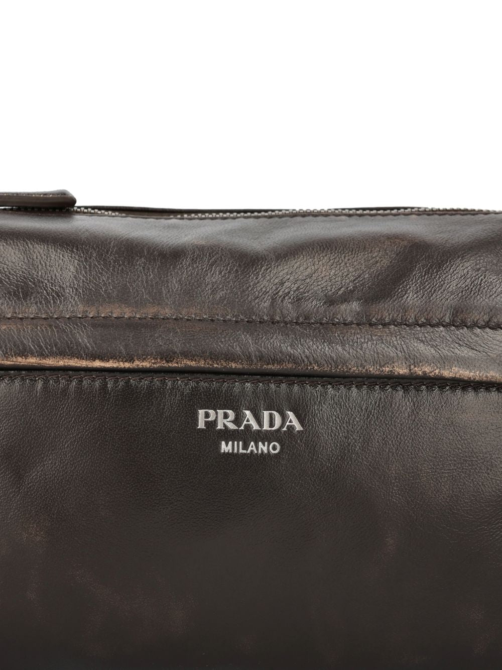 Prada Men Leather Shoulder Bag