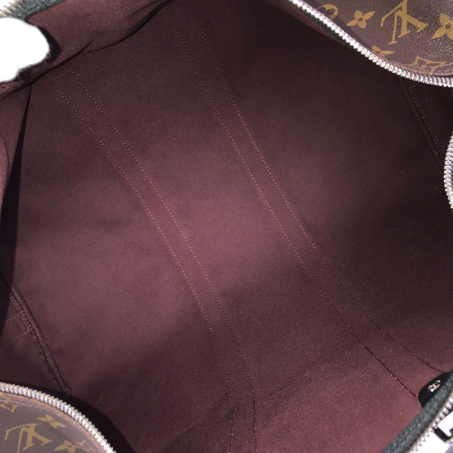 LOUIS VUITTON Monogram Macassar Keepall Bandouliere 45 M56711 Boston bag