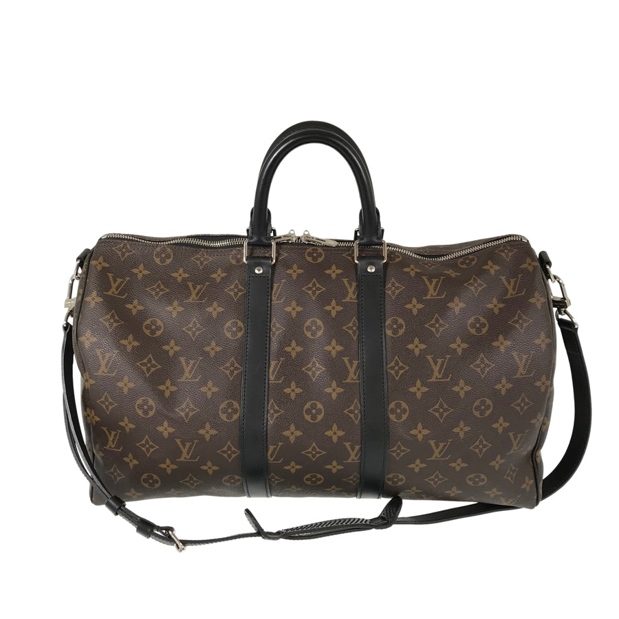 LOUIS VUITTON Monogram Macassar Keepall Bandouliere 45 M56711 Boston bag