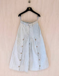 Chanel 2010 Greek Series wide led denim pants Size 34