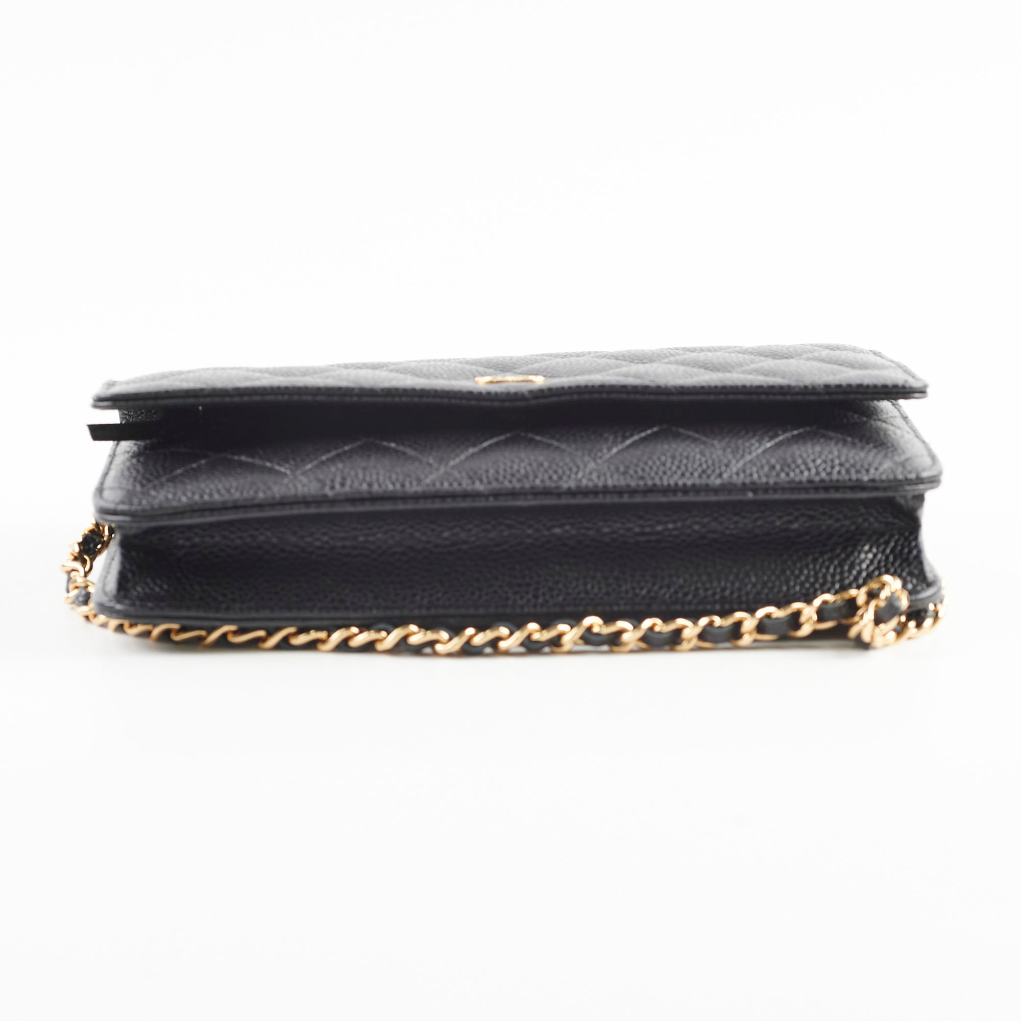 Chanel Wallet On Chain WOC Black Caviar - Series 25