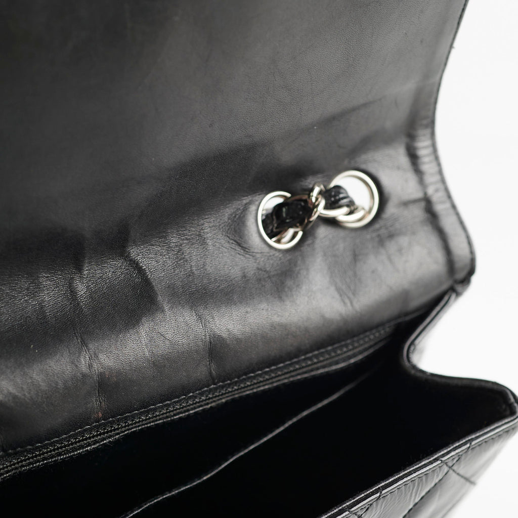 Chanel Jumbo Single Flap Patent Black - Series 11