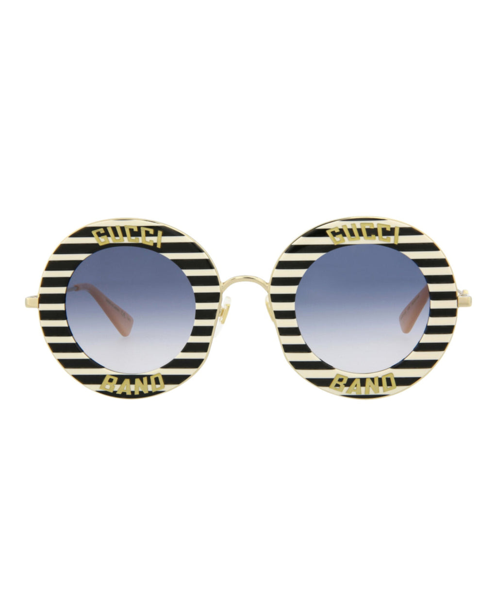 Gucci Womens Round/Oval Black Gold Blue Fashion Designer Eyewear