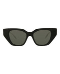 Gucci Womens Cat Eye Black Silver Grey Fashion Designer Eyewear