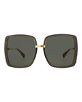 Gucci Womens  Grey Gold Grey Fashion Designer Eyewear