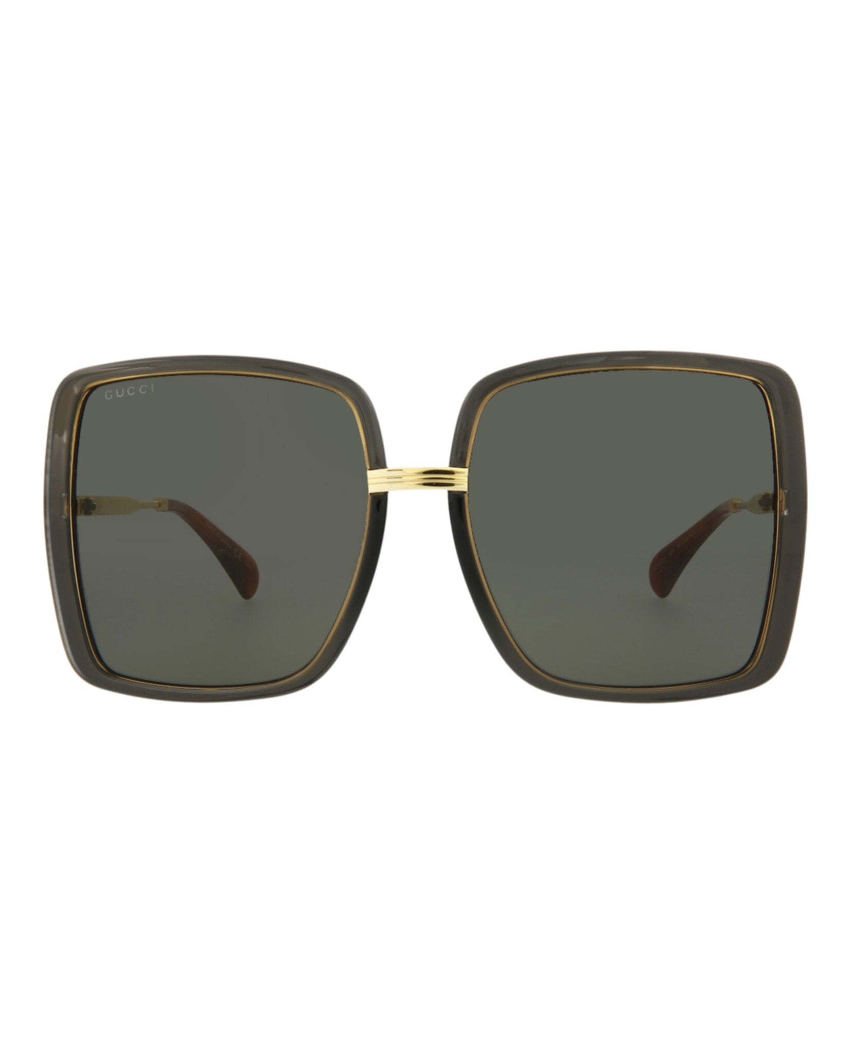 Gucci Womens  Grey Gold Grey Fashion Designer Eyewear