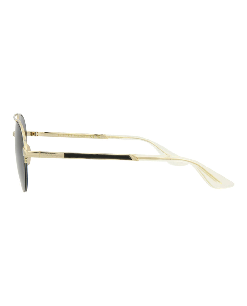 Gucci Mens Round/Oval Gold Gold Grey Fashion Designer Eyewear
