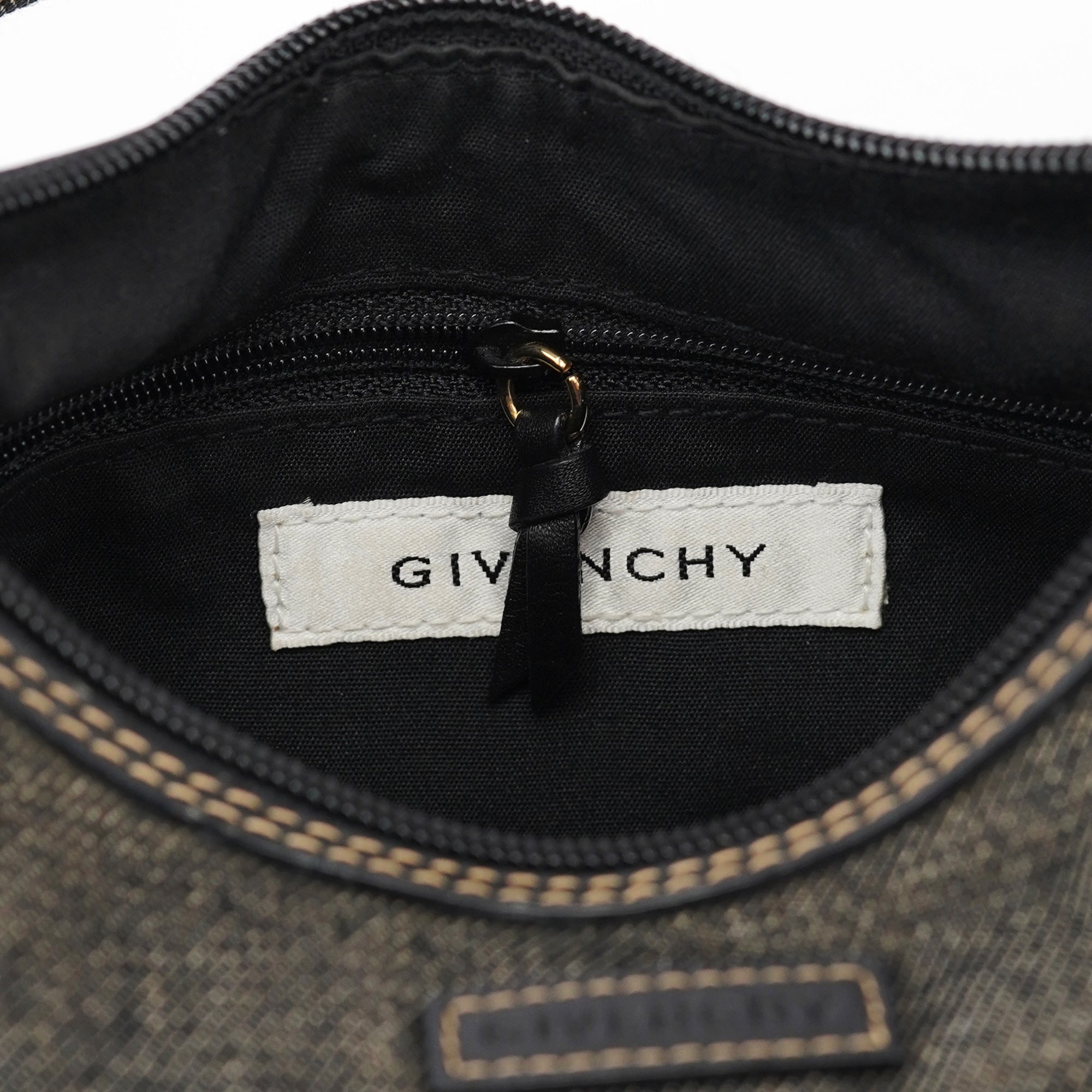 Anthracite Denim Hobo Shoulder Bag