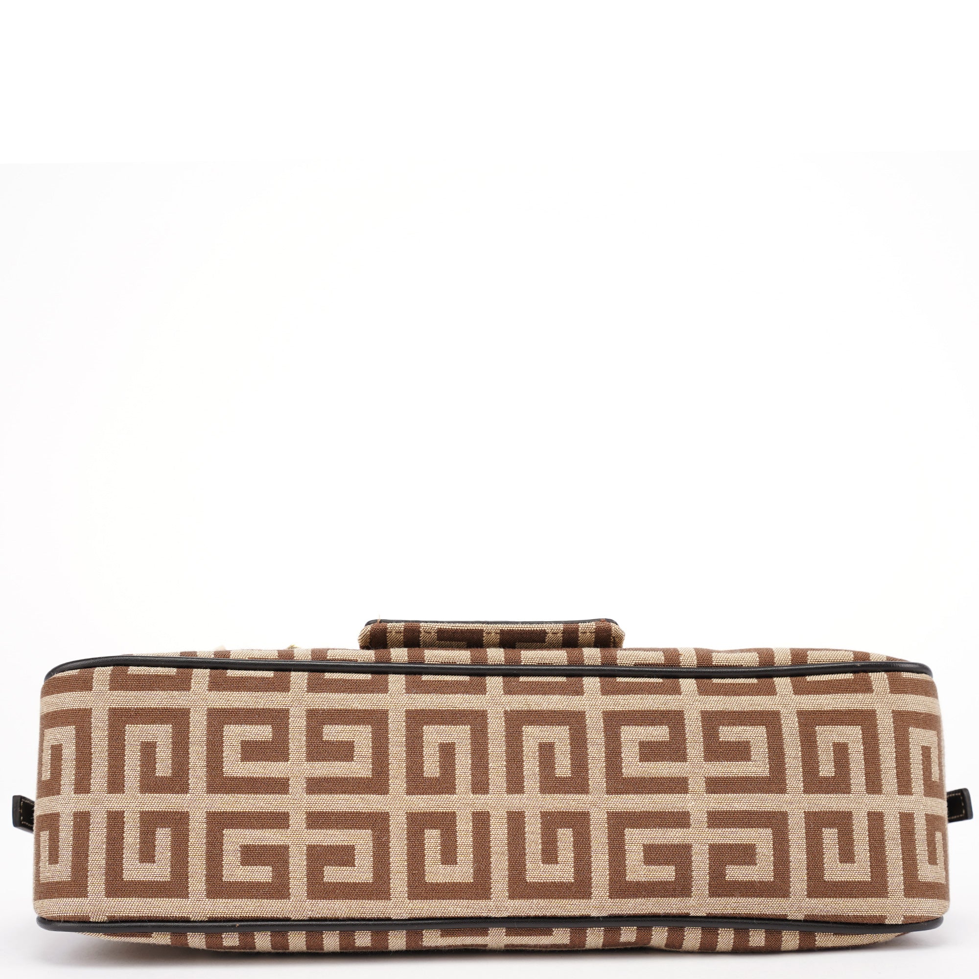 Beige Brown Monogram Hobo Bag