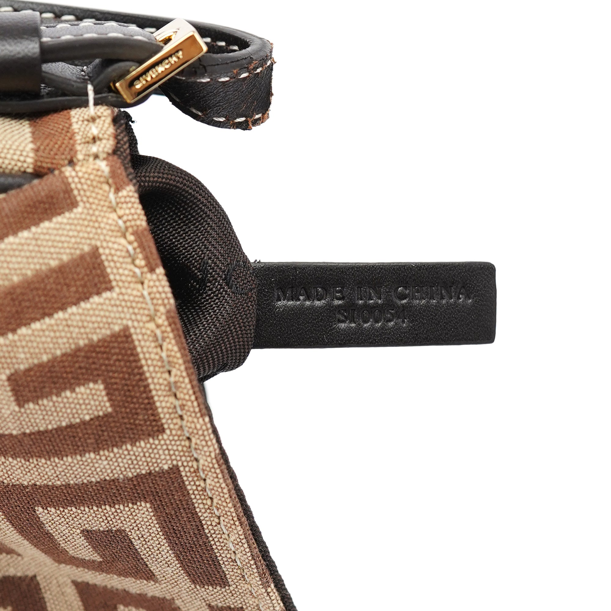 Beige Brown Monogram Hobo Bag