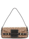 Beige Brown Monogram Hobo Bag